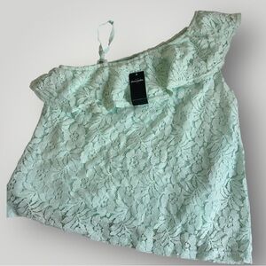 Abercrombie Kids Light Green Lace top size 15/16